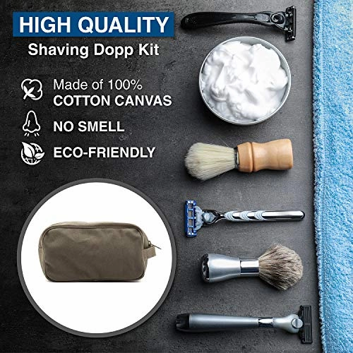 United States Marine Corps Canvas Shower Kit Travel Toiletry Bag Case in Olive & Black