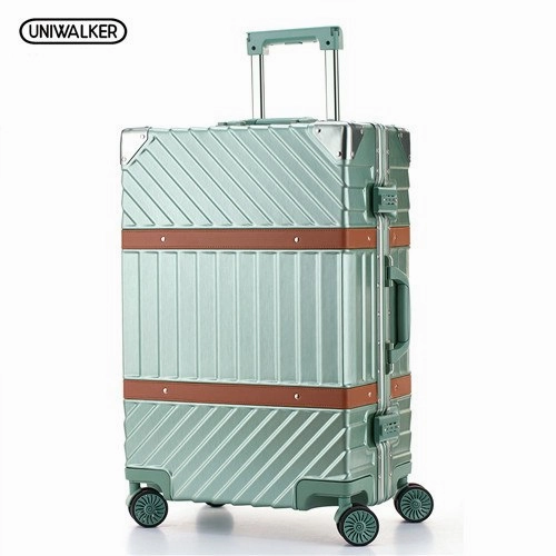 Uniwalker Abs Pc Hardside Luggage Unisex 20 24  26  29 Vintage Travel Suitcase Spinner Wheels Tsa