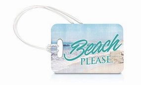 Vacation (Beach Please) Luggage Tag And Zipper Pull