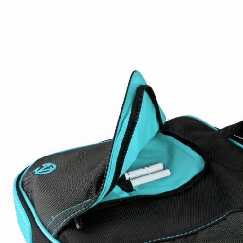 Vangoddy Pindar Sling  Black Aqua Blue Pro Deluxe Shoulder Messenger Carrying Bag For Lenovo