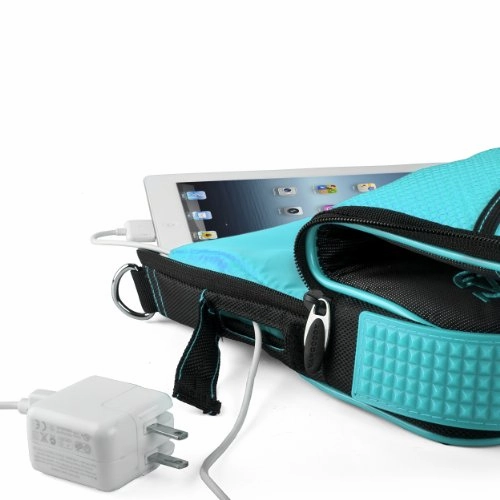 Vangoddy Pindar Sling  Black Aqua Blue Pro Deluxe Shoulder Messenger Carrying Bag For Lenovo