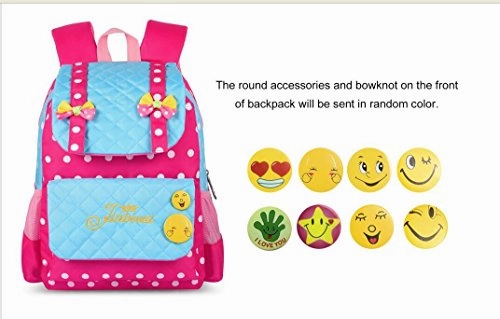 Vbiger Casual School Bag Children School Backpacks For Teen Girls (Red-Blue)