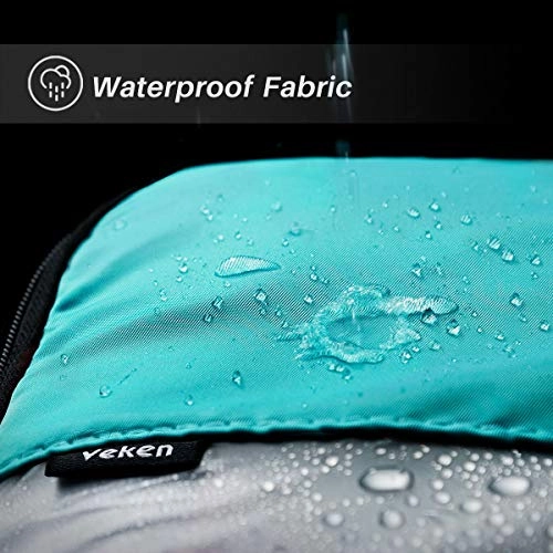 Veken 6 Set Packing Cubes, Travel Luggage Organizers with Laundry Bag & Shoe Bag (Teal)