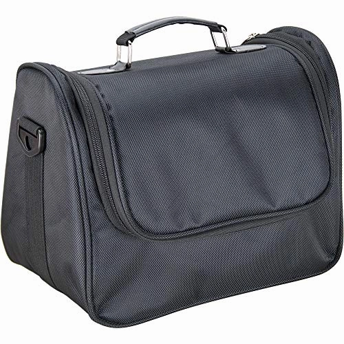 Ver Beauty Soft Sided Makeup Cosmetic Beauty Travel Nylon Case Toiletry Bag Organizer Kit, Black