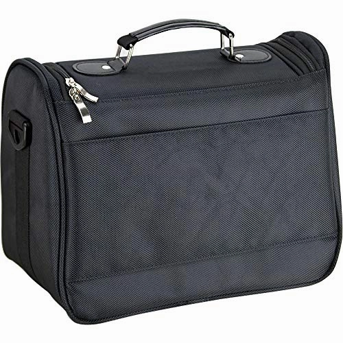 Ver Beauty Soft Sided Makeup Cosmetic Beauty Travel Nylon Case Toiletry Bag Organizer Kit, Black