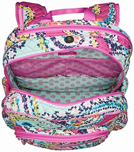 Vera Bradley Iconic Campus Backpack, Signature Cotton, Wildflower Paisley