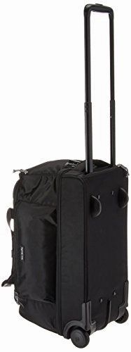 Vera Bradley Lighten Up Foldable Rolling Duffel, Polyester, Black, One Size
