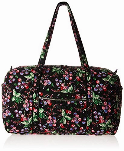 Vera Bradley Women's Iconic Large Travel Duffel-Signature, Winter Berry, One Size