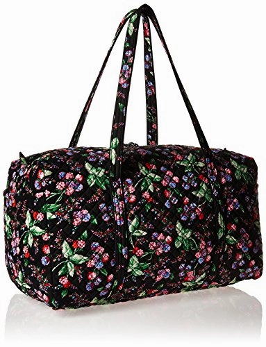 Vera Bradley Women's Iconic Large Travel Duffel-Signature, Winter Berry, One Size