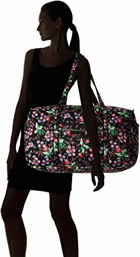 Vera Bradley Women's Iconic Large Travel Duffel-Signature, Winter Berry, One Size