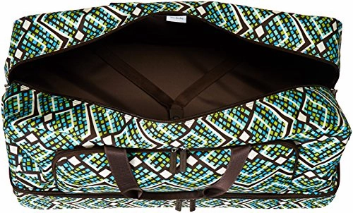 Vera Bradley Women'S Lighten Up Large Wheeled Duffel, Rain Forest