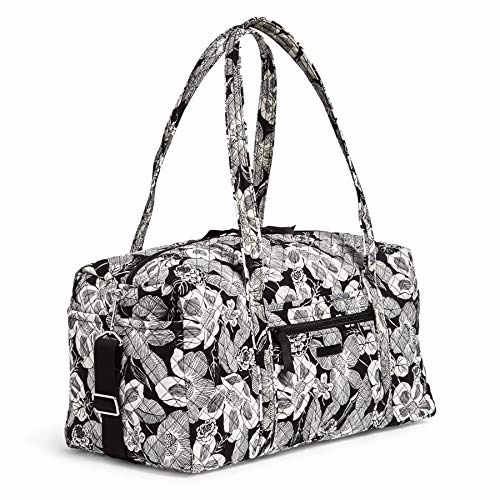 Vera Bradley Women's Signature Cotton Medium Travel Duffel Bag, Bedford Blooms, One Size