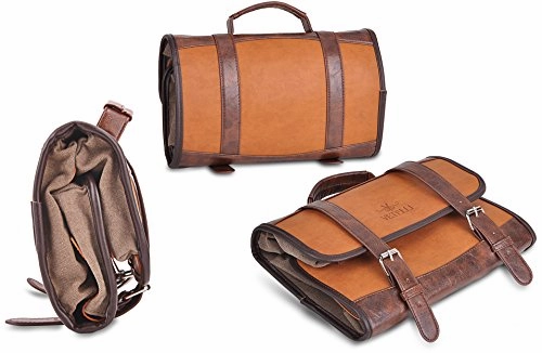 Vetelli Hanging Toiletry Bag For Men - Dopp Kit / Travel Accessories Bag / Great Gift