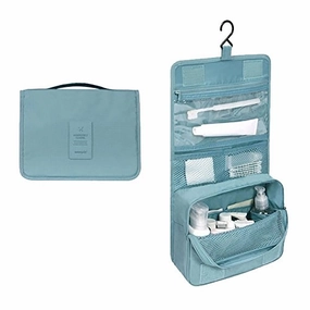 Vigourtrader Women Hanging Cosmetic Bag Traveling Toiletry Bag Makeup Organizer Men Shaving Kit