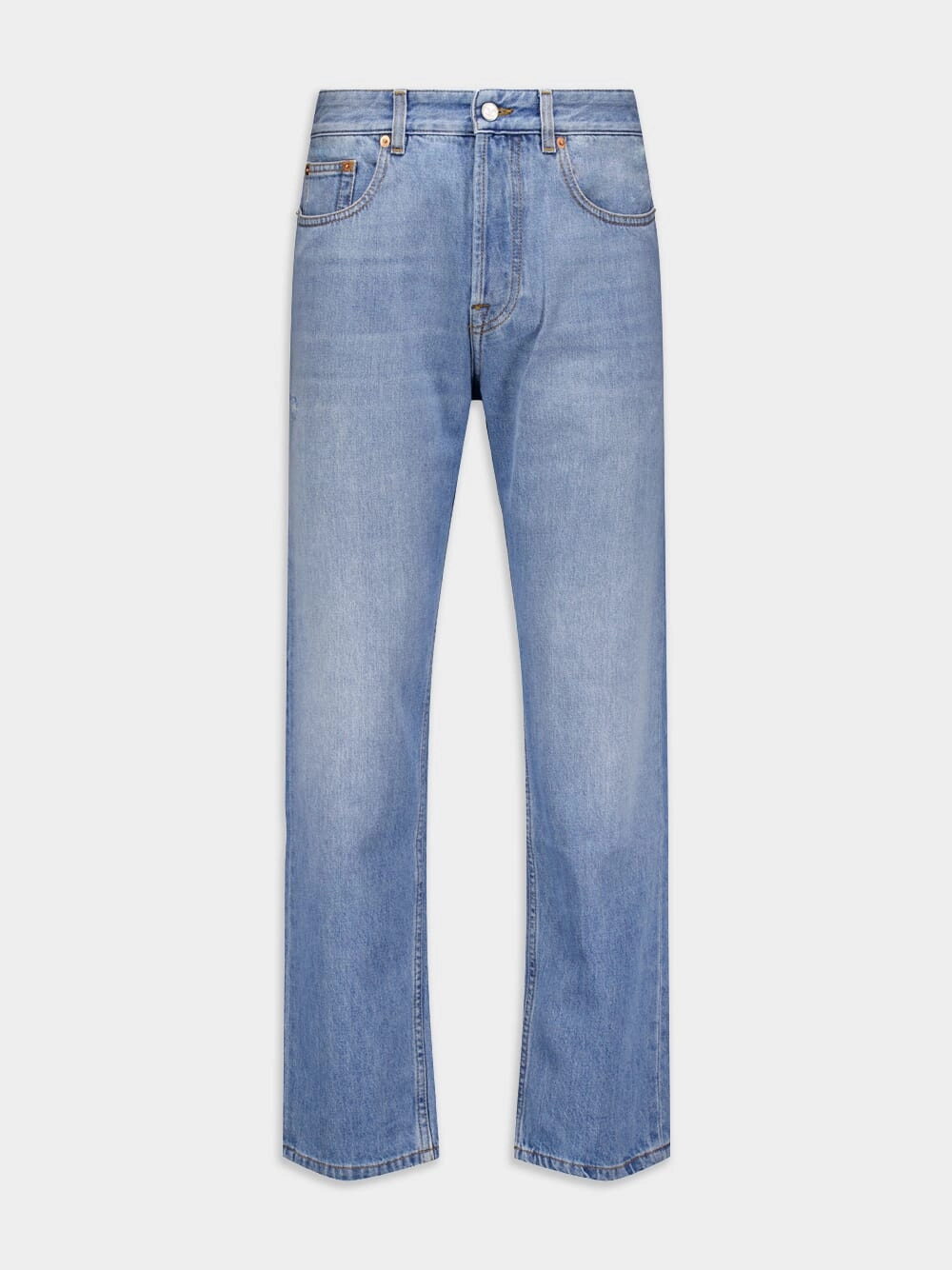 Vlogo Signature Straight-Cut Jeans Bottoms Mens - cheap mens shorts online