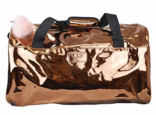 Vue Metallic Lightweight Spinner Carry on Luggage 3pc Carry on Set w/ 22" Luggage, Duffel Bag & Cosmetic Bag (Rose Gold)