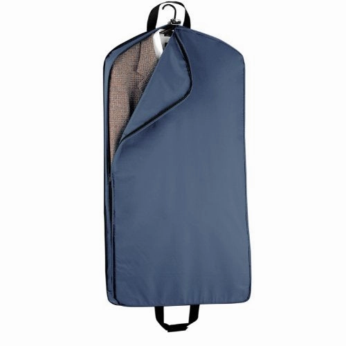 WallyBags Luggage 42" Garment Bag with Pocket, Navy