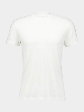 White Round Neck Short-Sleeved T-Shirt Tops Mens - flannel shirts