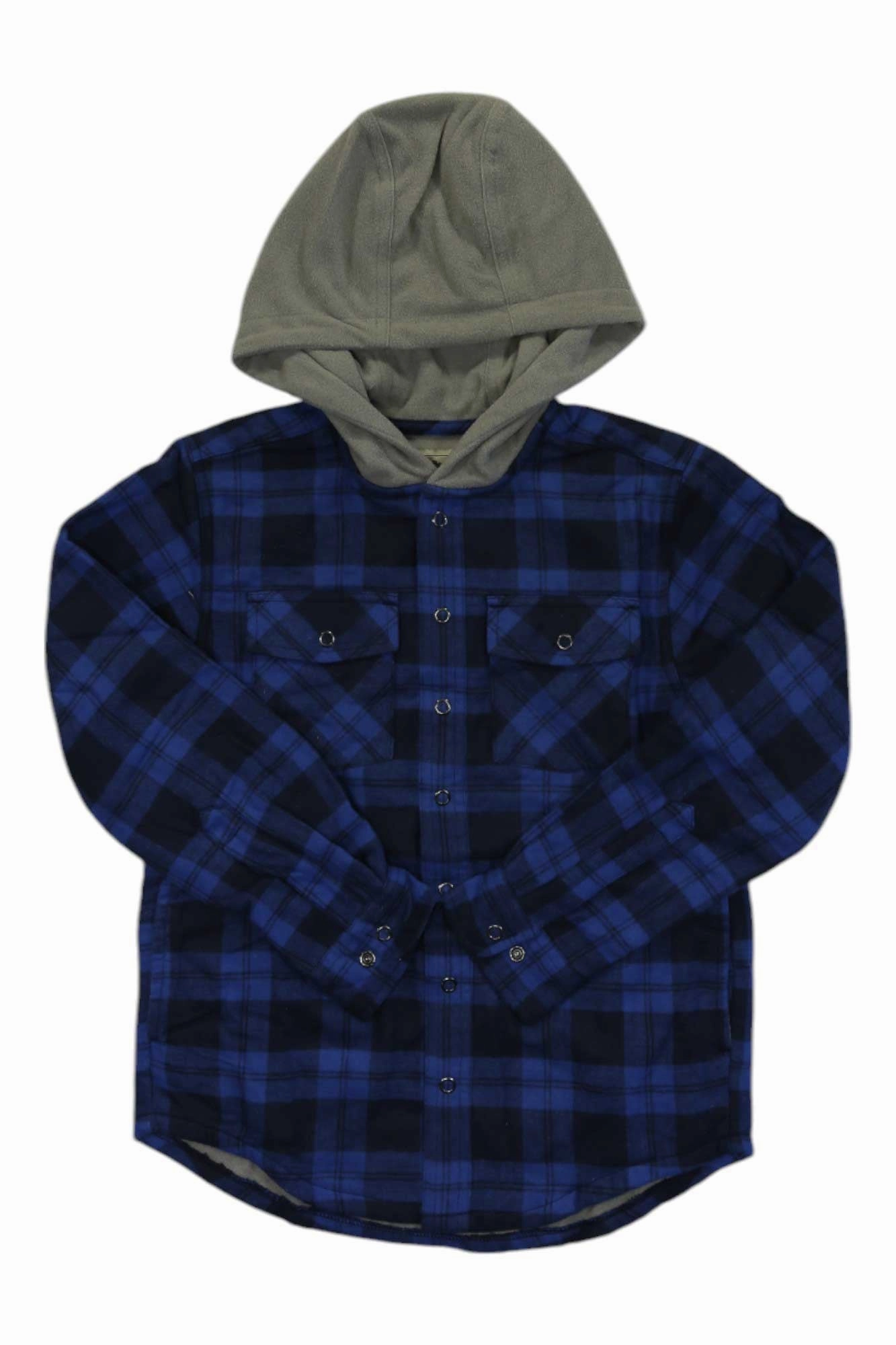 2025 Newest Styles For Wholesale & Cheap L.L.Bean Kids Fleece Lined Flannel Plaid Hooded Shirt ,Up To 72% Off , hot sale at discount price now,buy best Items here.