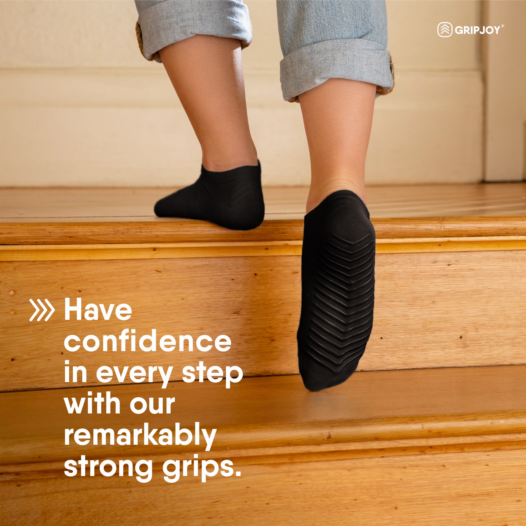 Women's Low Cut Socks with Grips (Pack of 3)