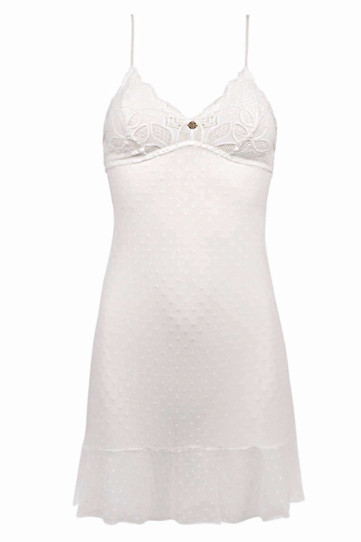 Women's Stricto Sensuelle Babydoll Chemise In Ecru