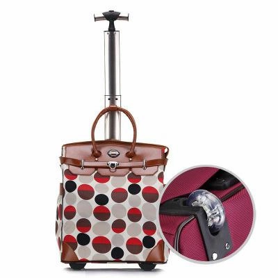 Women Small Carry-On Wheeled Travel Bag Fixed/Spinner Wheels Trolley Bag High Quality Travel
