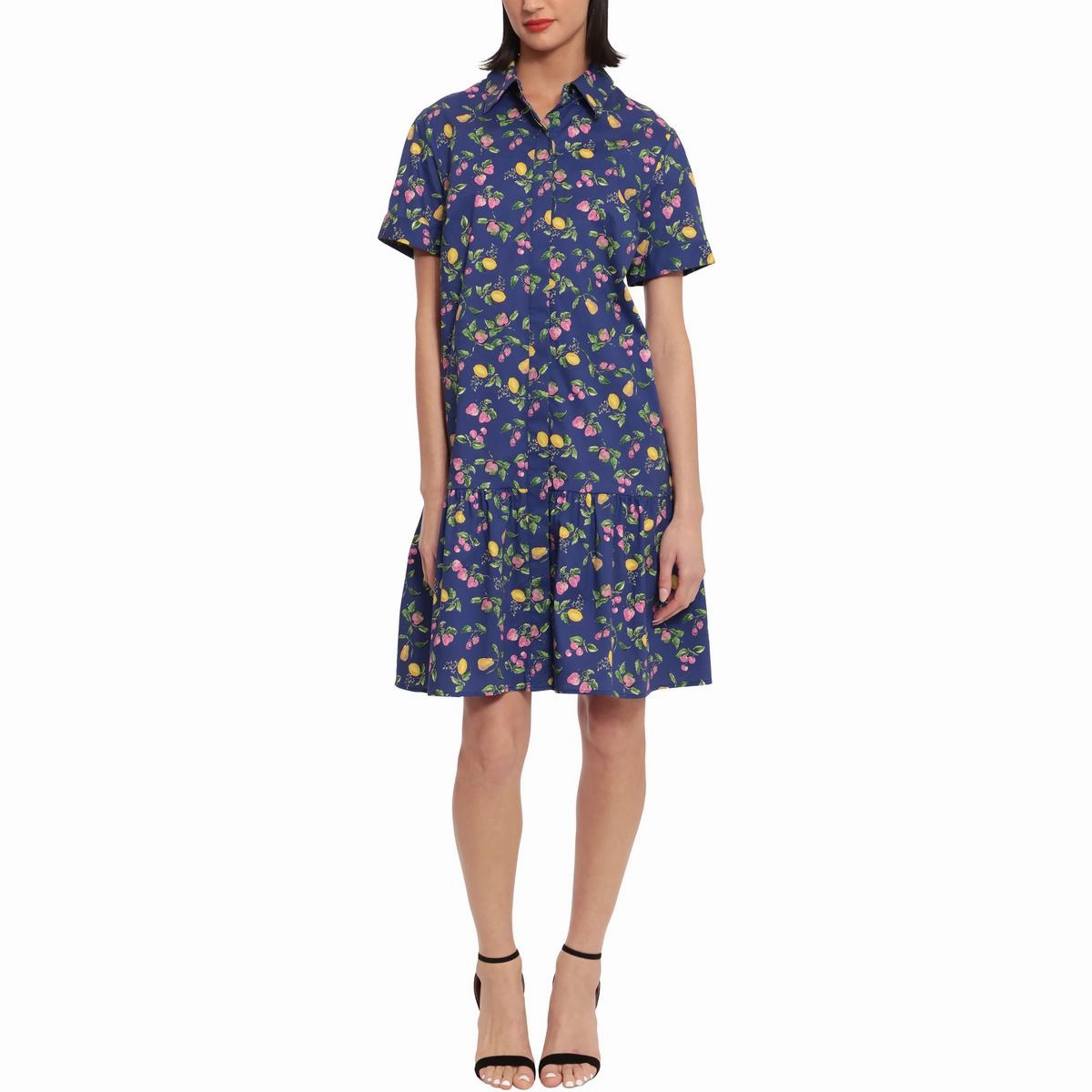 Womens Cotton Collared Shirtdress