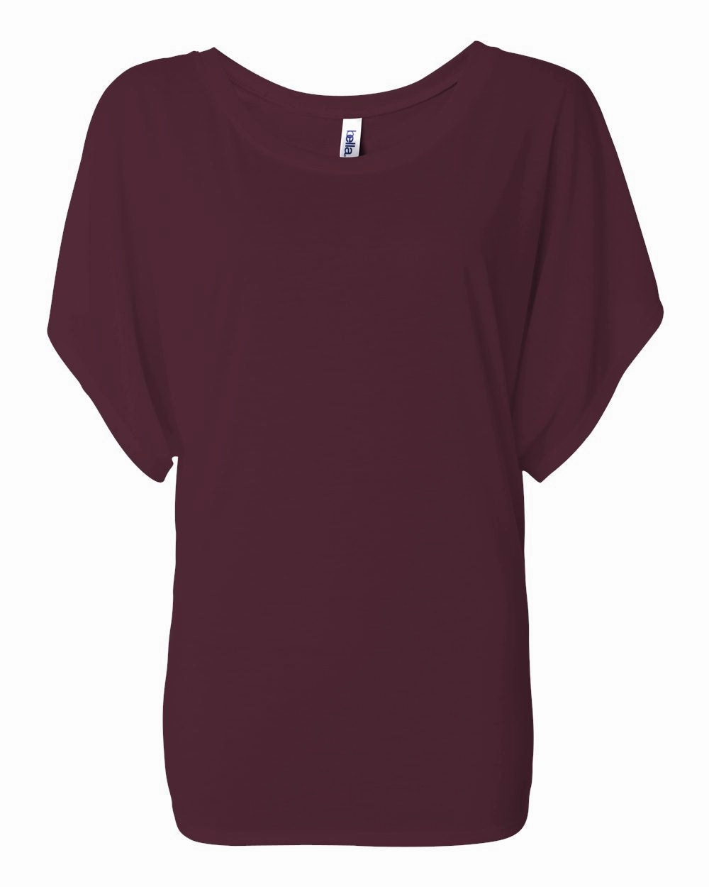 Womens Flowy Draped Dolman Tee
