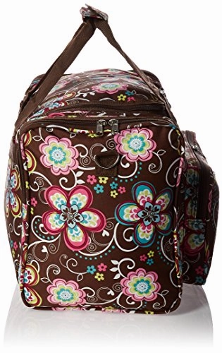 World Traveler Women'S Value Series 19-Inch Carry Duffel Bag, Brown Daisy, One Size