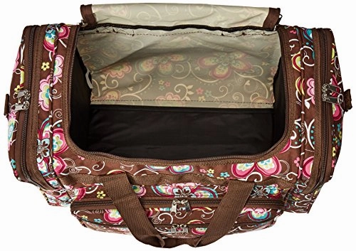 World Traveler Women'S Value Series 19-Inch Carry Duffel Bag, Brown Daisy, One Size