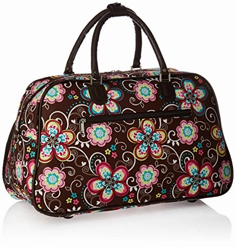 World Traveler Women'S Value Series 21-Inch Carry Duffel Bag, Brown Daisy, One Size