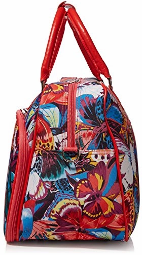 World Traveler Women'S Value Series 21-Inch Pink Butterfly Duffel Bag, Pink Trim Butterfly, One