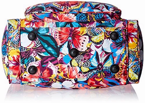 World Traveler Women'S Value Series 22-Inch Carry Pink Butterfly Duffel Bag, Pink Trim Butterfly,