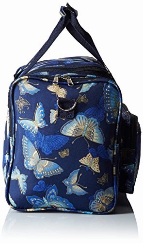 World Traveler Women'S Value Series Blue Moon 16-Inch Duffel Bag, Gold Butterfly, One Size