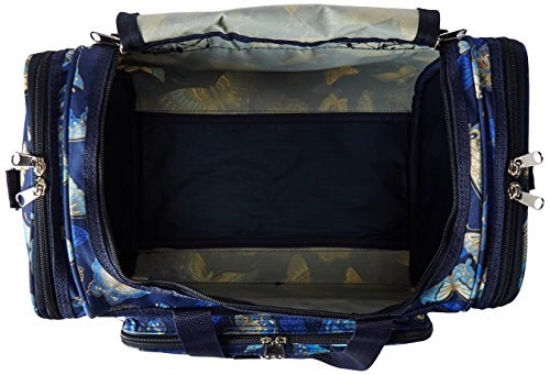 World Traveler Women'S Value Series Blue Moon 16-Inch Duffel Bag, Gold Butterfly, One Size