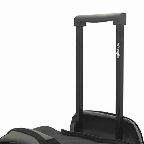 Wrangler Wesley Rolling Duffel Bag, Charcoal Grey, Large 30-Inch