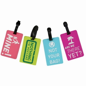Xiniu New Suitcase Luggage Tags Id Address Holder Silicone Identifier Label #Yw