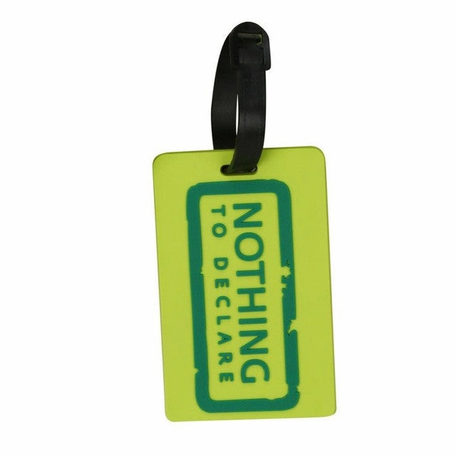 Xiniu New Suitcase Luggage Tags Id Address Holder Silicone Identifier Label #Yw
