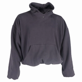 Yeezy x Gap Logo Hoodie in Grey Cotton chunky knit discount