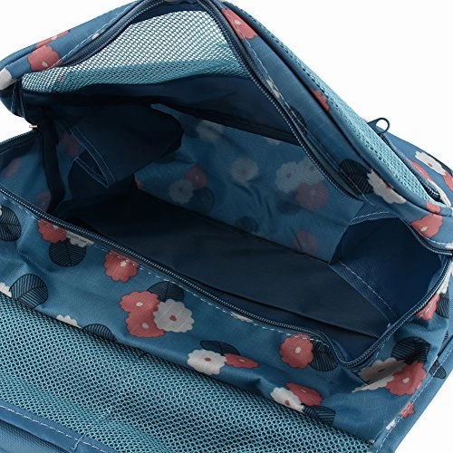 Yosoo Hanging Toiletry Makeup Cosmetic Travel Case Bathroom Makeup Or Shaving Kit Bag Folding
