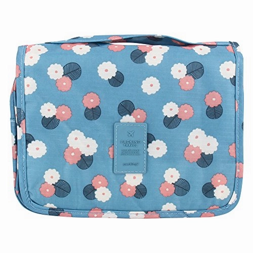 Yosoo Hanging Toiletry Makeup Cosmetic Travel Case Bathroom Makeup Or Shaving Kit Bag Folding