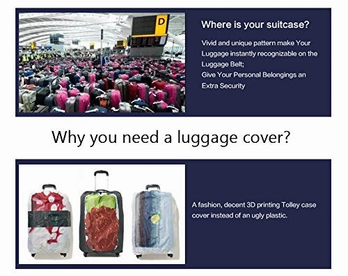 Youngerbaby Flag Spandex Travel Suitcase Elastic Luggage Protective Covers18"-30"