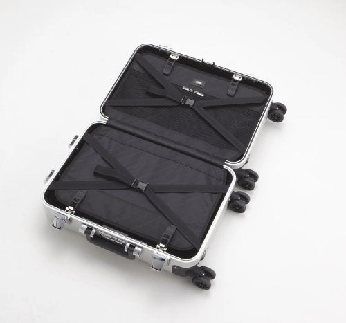 Zero Halliburton Classic Aluminum Carry On 2 Wheel Travel Case, Black, One Size