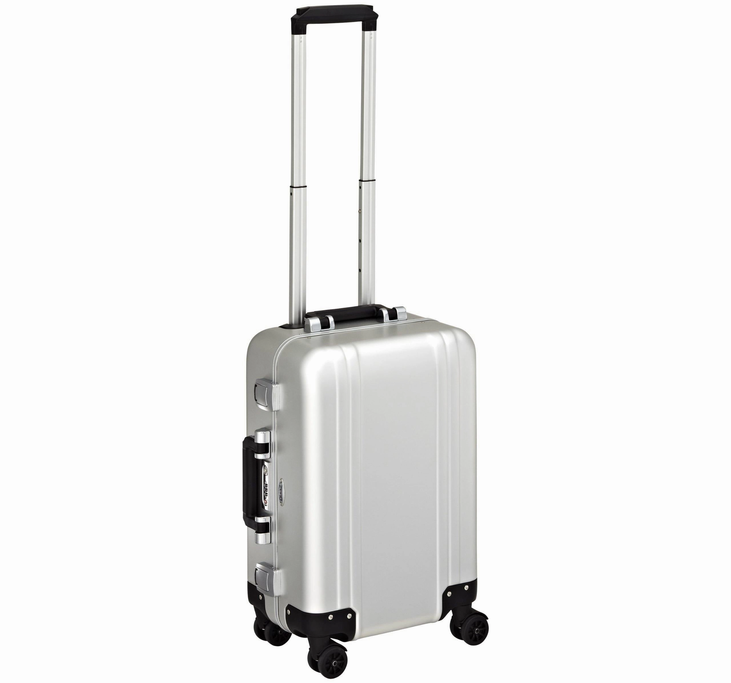 ZERO Halliburton Classic Aluminum Carry On 4 Wheel Spinner Travel Case