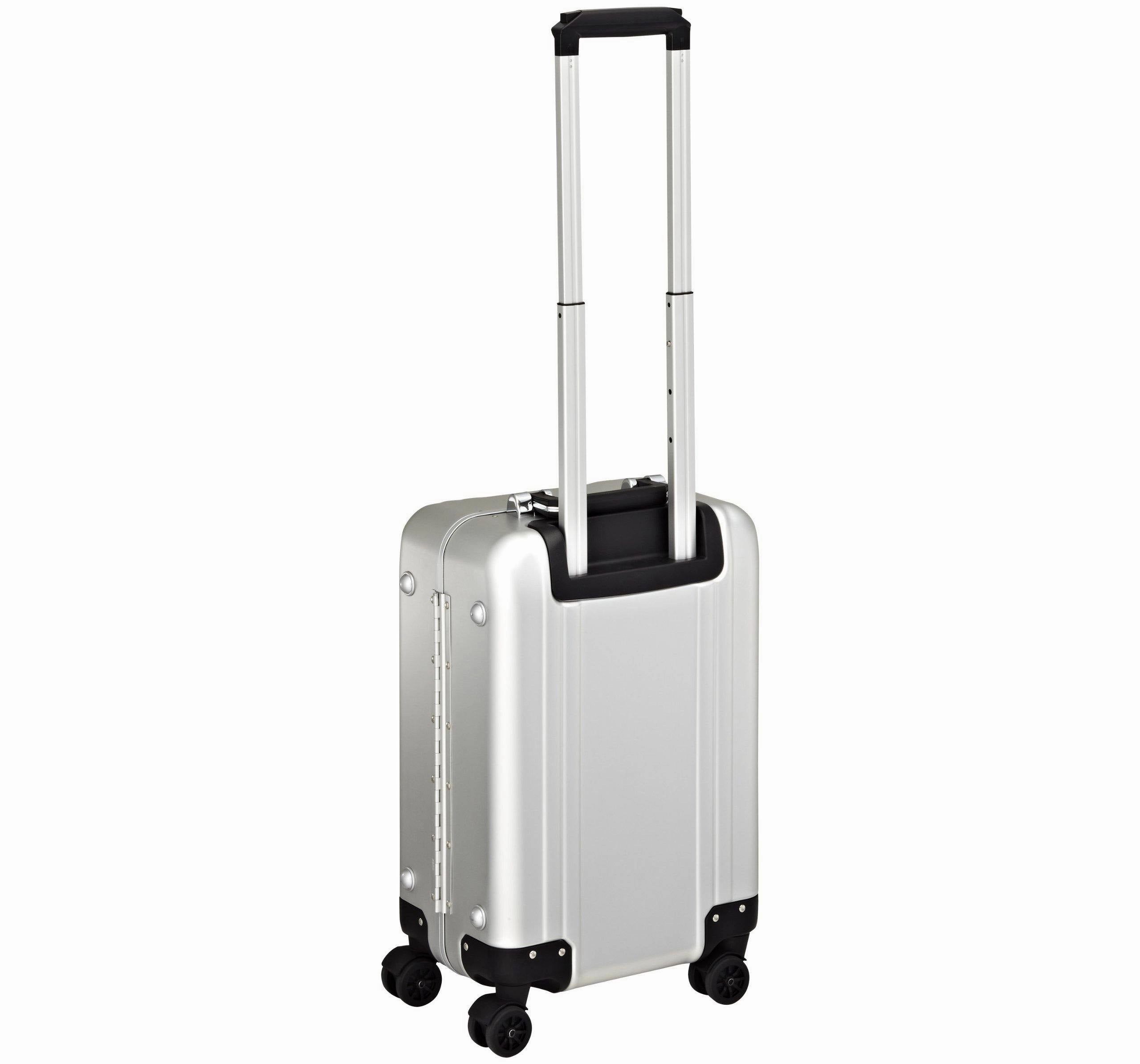 ZERO Halliburton Classic Aluminum Carry On 4 Wheel Spinner Travel Case