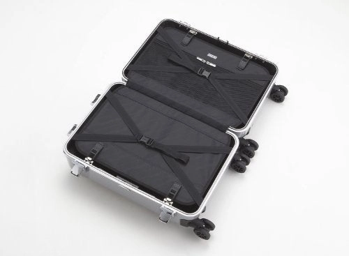 Zero Halliburton Classic Polycarbonate Carry On 4 Wheel Spinner Travel Case, Silver, One Size