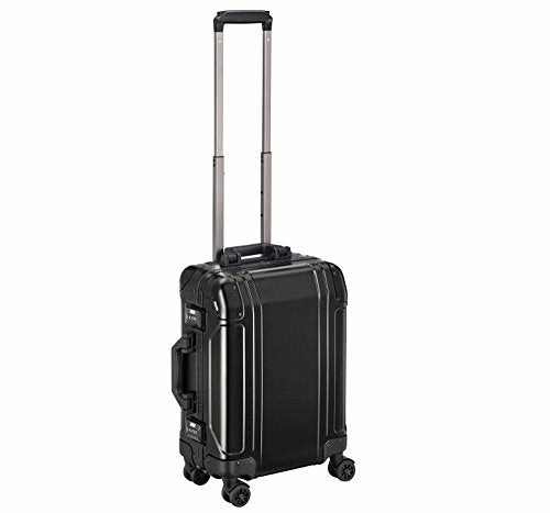 Zero Halliburton Geo Aluminum 3.0 Carry On 4-Wheel Spinner Luggage in Black