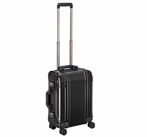 Zero Halliburton Geo Aluminum 3.0 Carry-on 4 Wheel Spinner Travel Case ZRG2519 (BLACK)