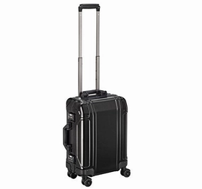 Zero Halliburton Geo Aluminum 3.0 Carry-on 4 Wheel Spinner Travel Case ZRG2519 (BLACK)