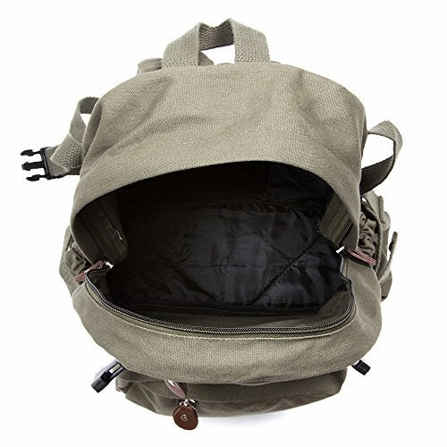 Zombie Outbreak Response Team Hello Kitty Backpack Bag, Olive & Black (Large)